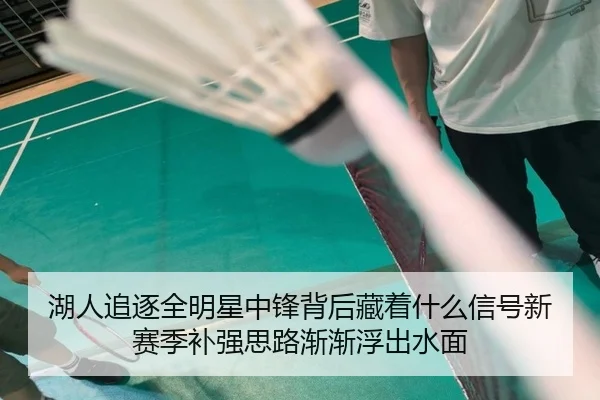 湖人追逐全明星中锋背后藏着什么信号新赛季补强思路渐渐浮出水面 - maiqiuzhan